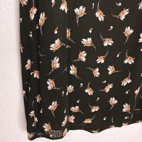 {Mango} black long sleeve printed dress - Picture 4 of 10